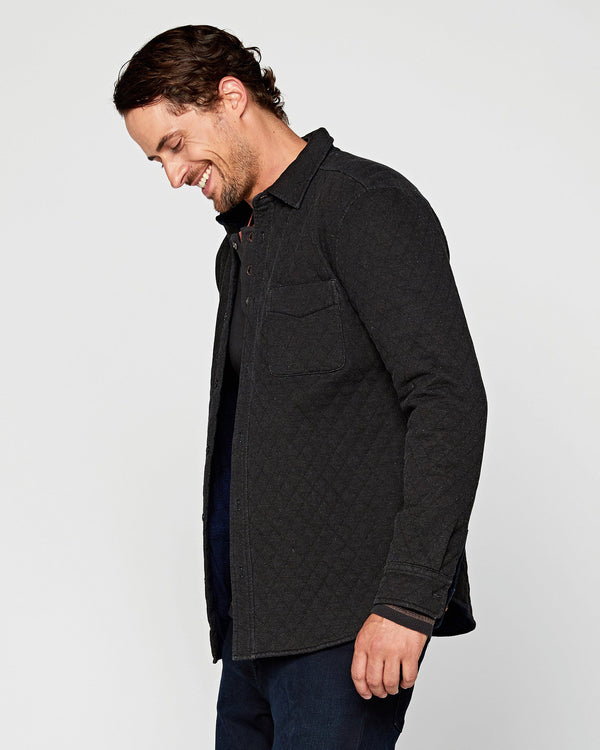 Trip Quilted Knit Shirt Jacket