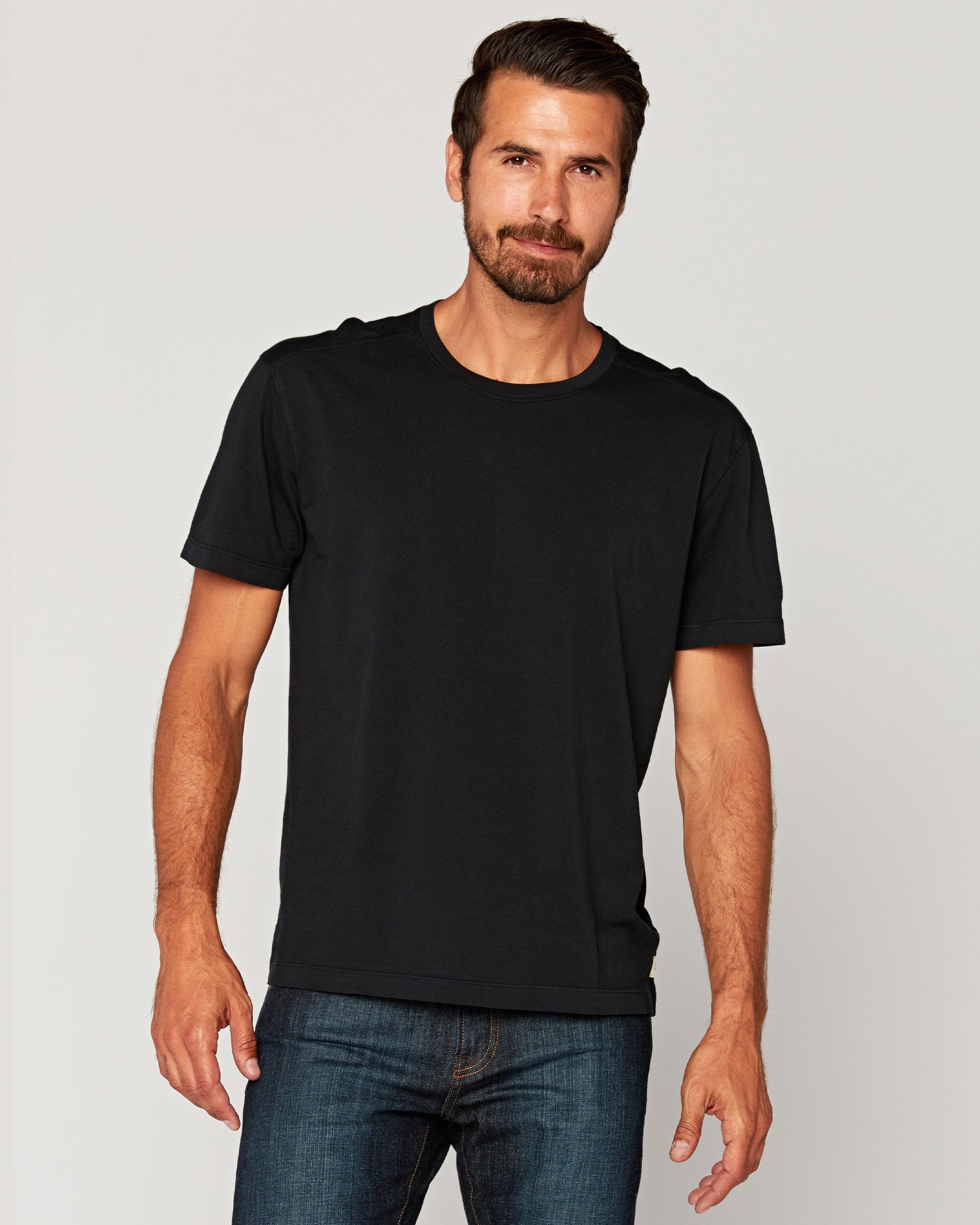 Agave Supima Tee in Black – Agave Denim