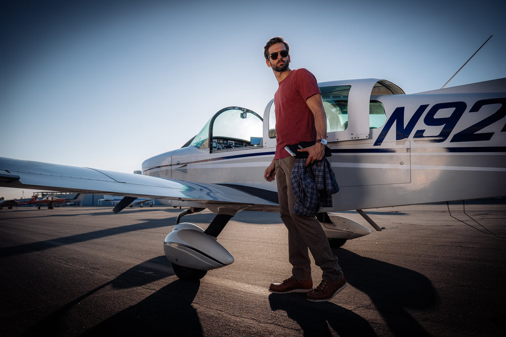 Agave Man By An Airplane