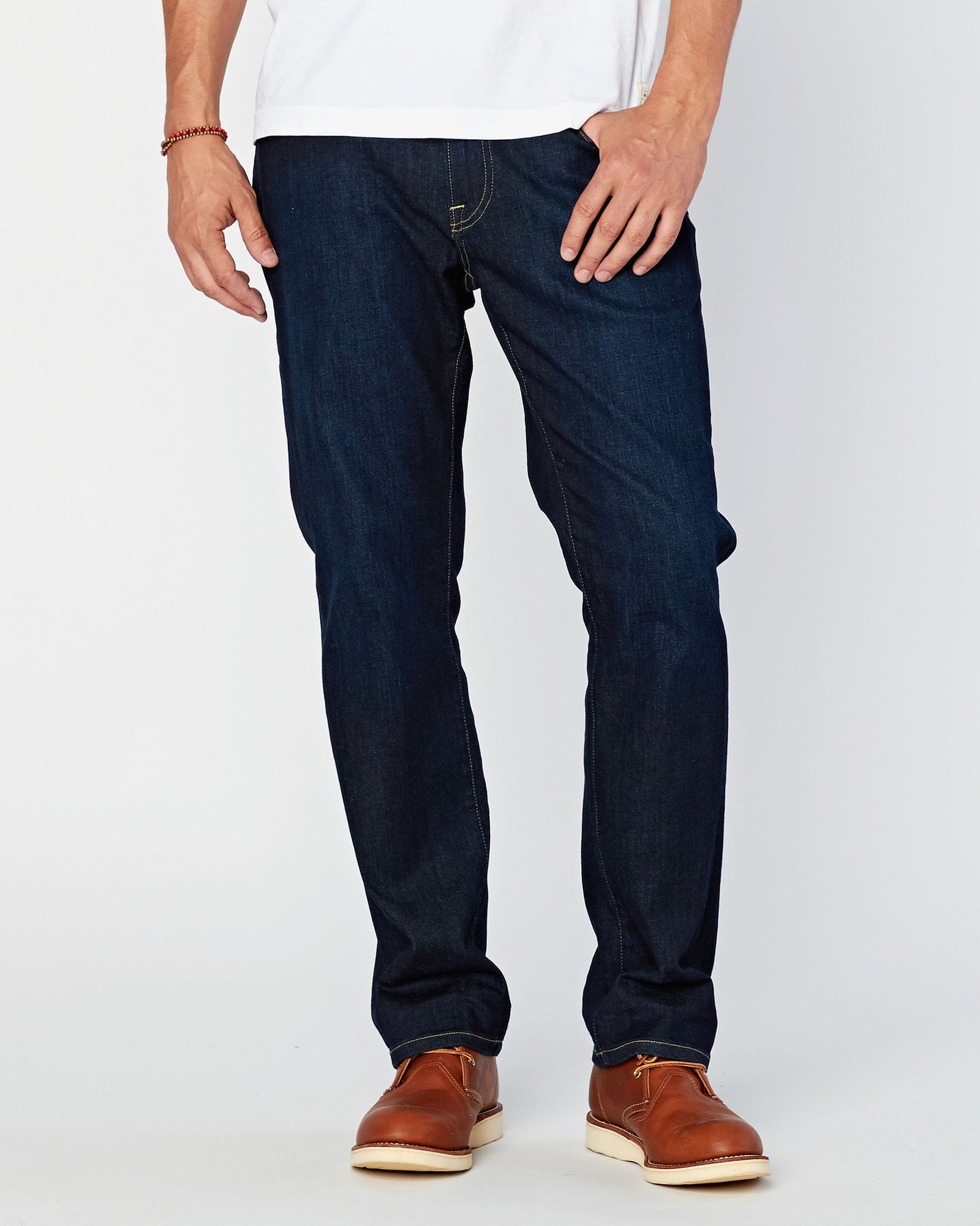 11 Classic Fit Belfort Indigo Whisker Rinse Flex – Agave Denim