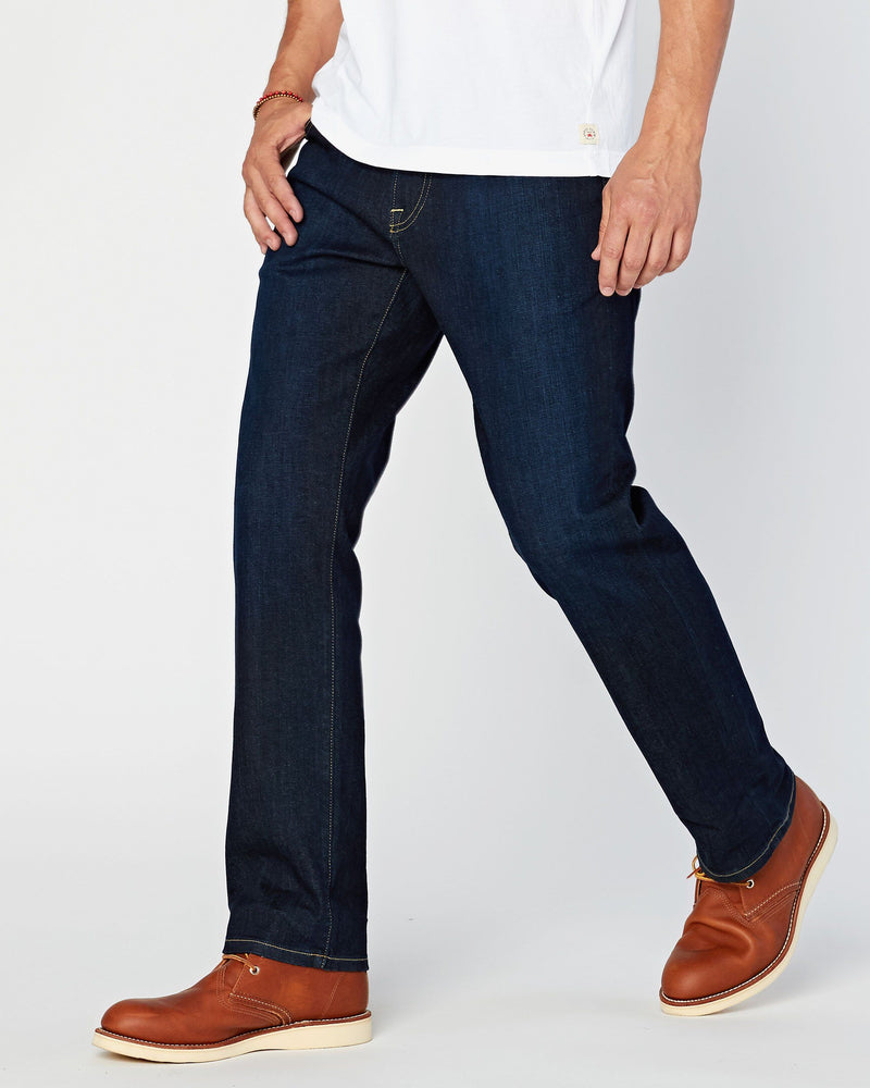 No. 11 Classic Fit Belfort Indigo Whisker Rinse Flex – Agave Denim