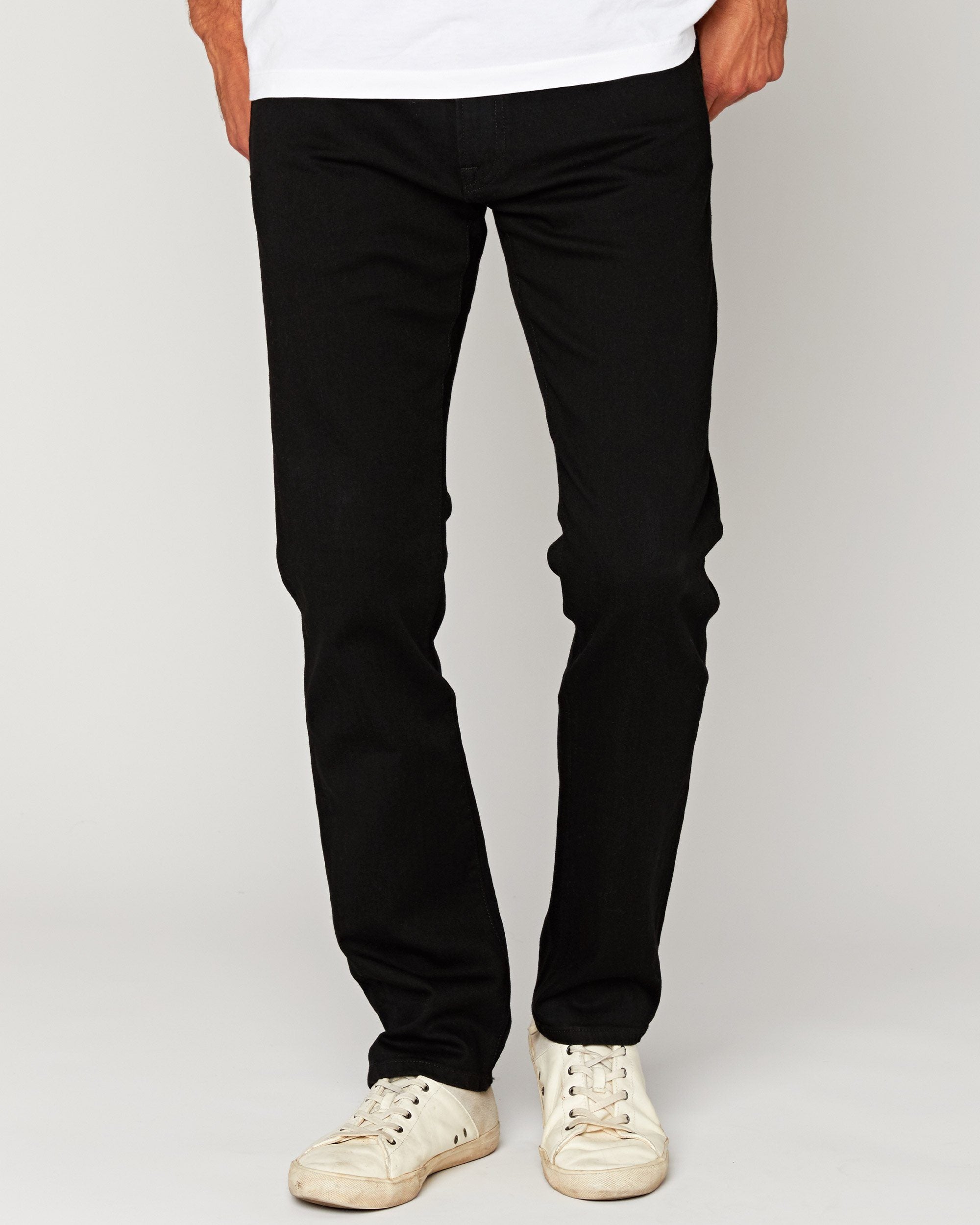 Agave Denim No. 11 Classic Fit Triple Black Flex in Black
