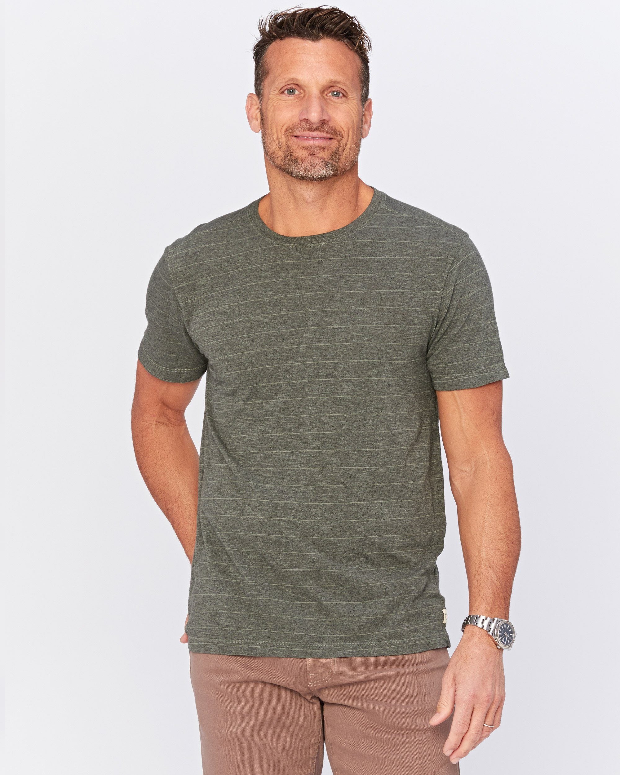 Pete Short Sleeve Crew – Agave Denim