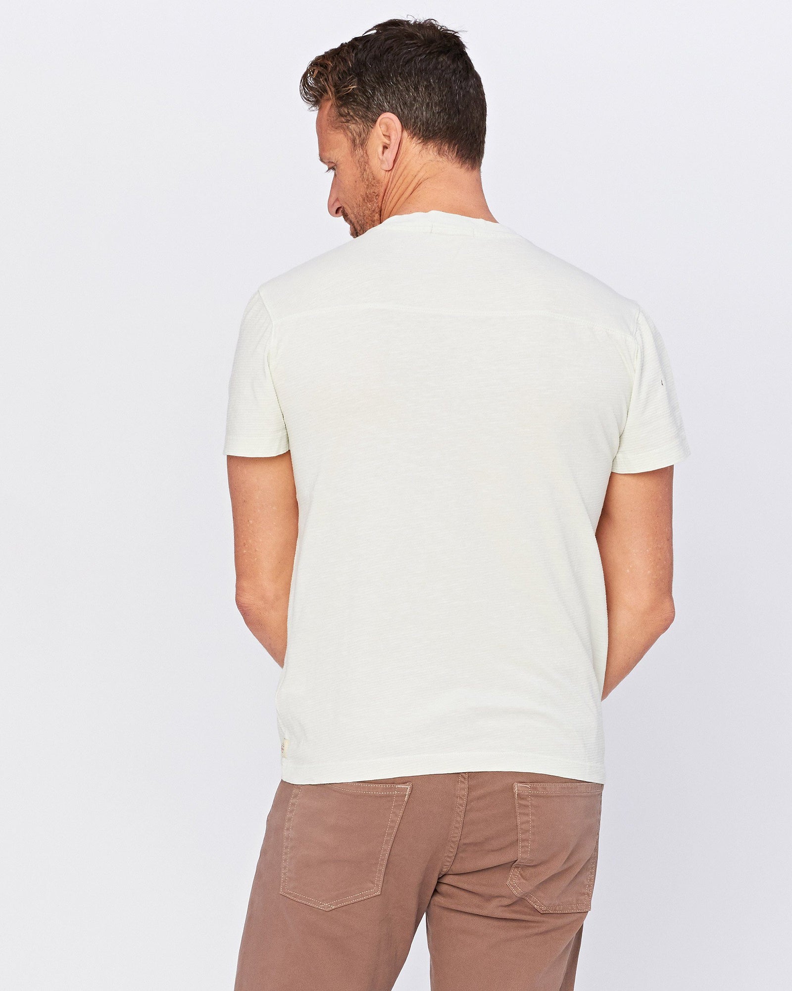 【BAON】[unisex] Mitlo Henryneck Pigment Over Short Sleeve T short-sleeve-henley-