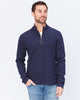 Wave Train Flat Back Seersucker 1/4 Zip Mock
