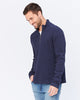 Wave Train Flat Back Seersucker 1/4 Zip Mock