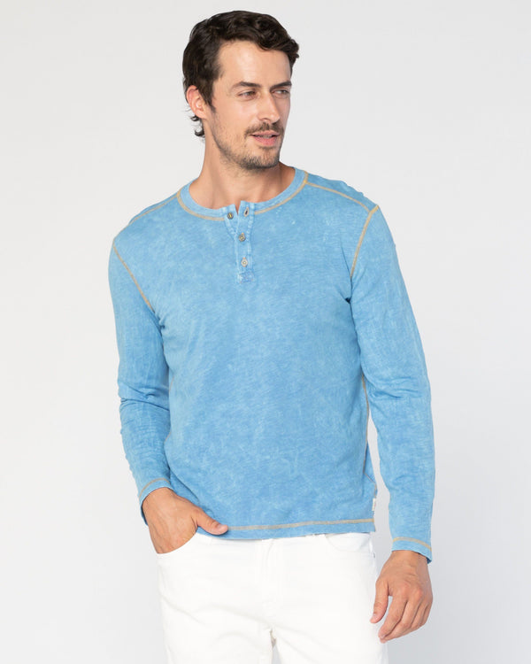 Freight Train Long Sleeve Henley