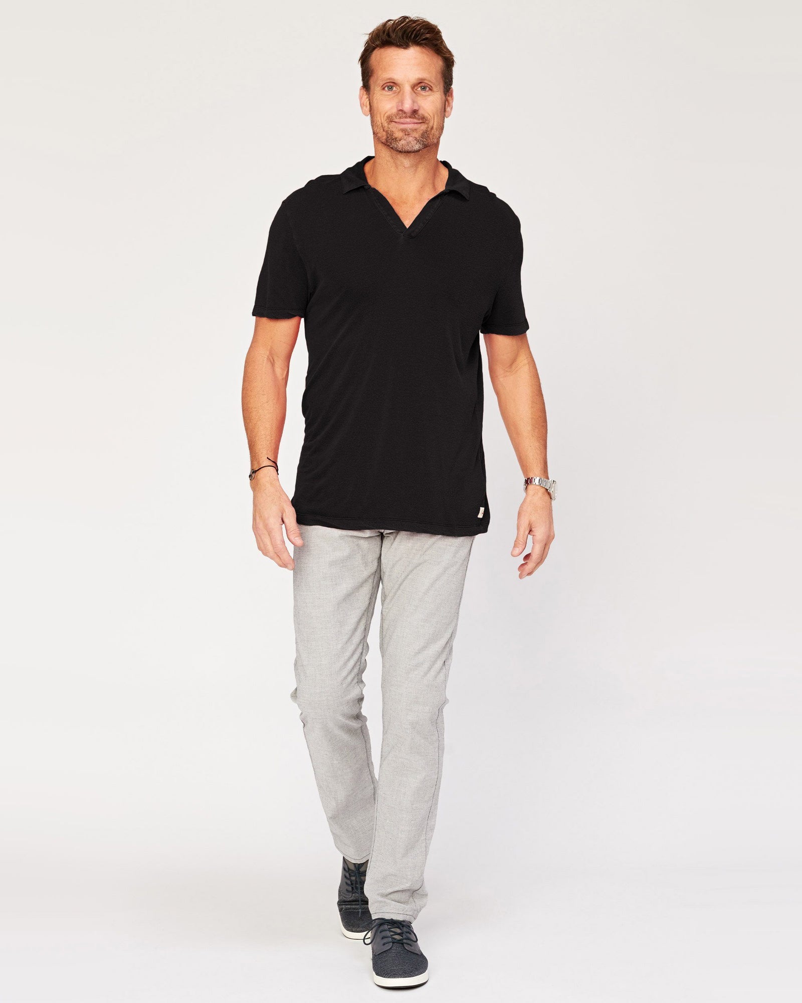 Eider Short Sleeve Polo – Agave Denim
