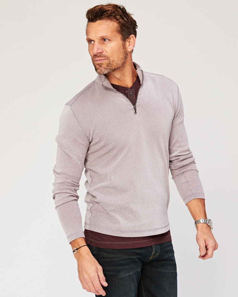 Slater Mock 1/4 Zip Pullover in Light Purple – Agave Denim