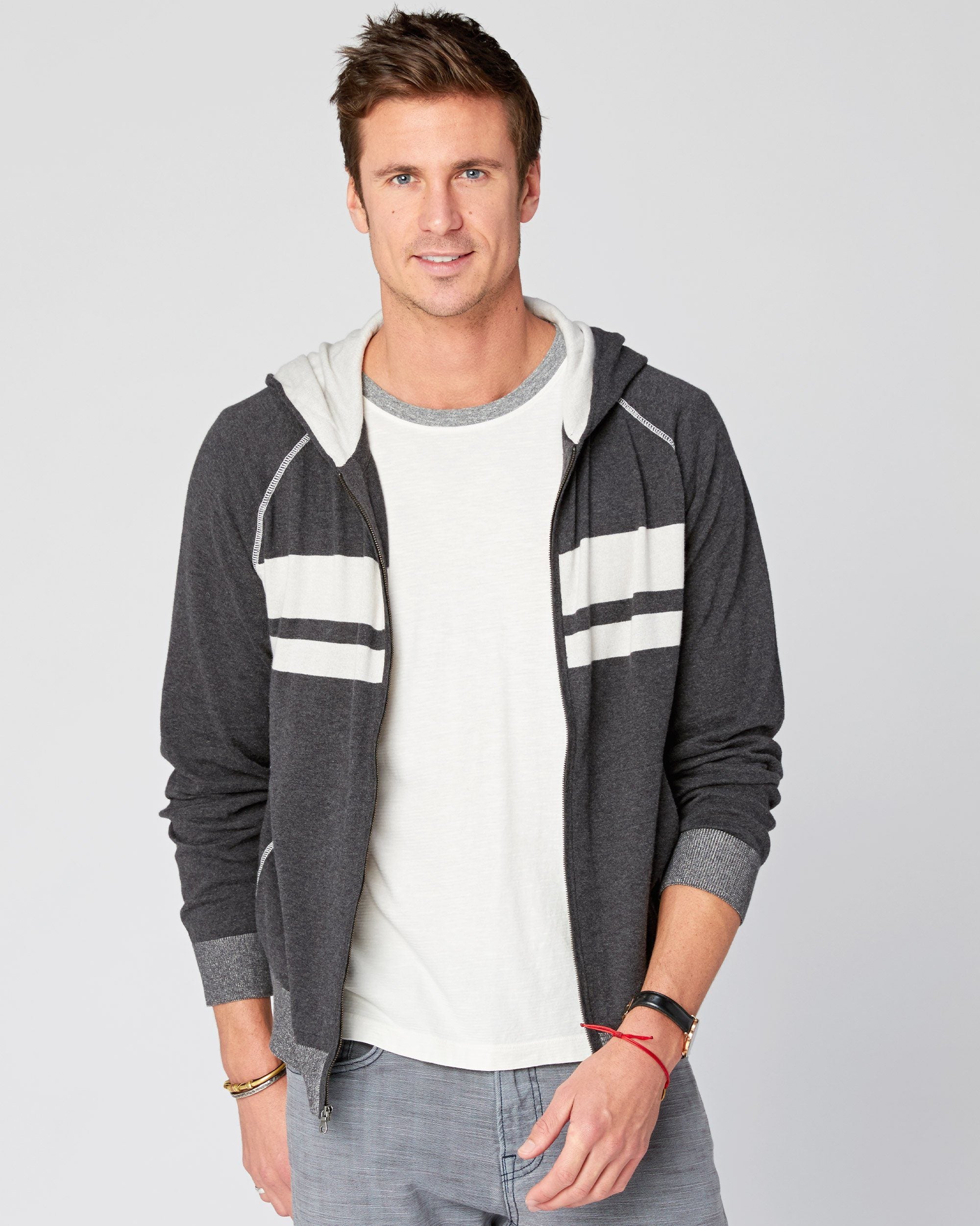 Agave Denim Dorian Supima Hoodie in Grey