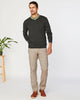 Fin Supima Long Sleeve Vee