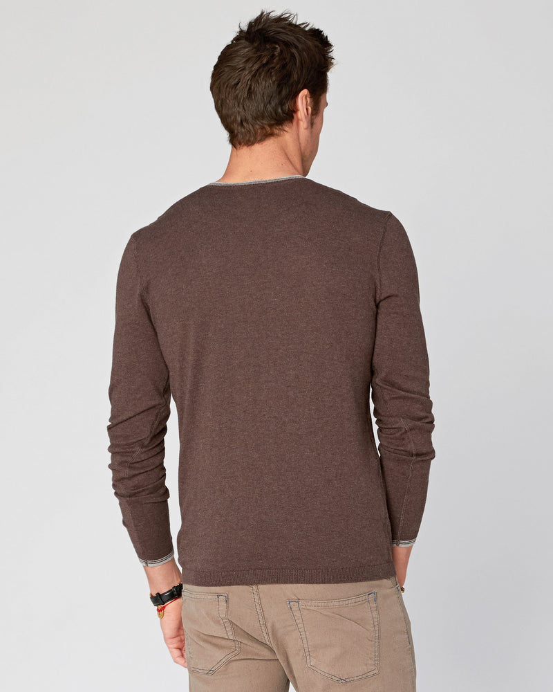 Fin Supima Long Sleeve Vee