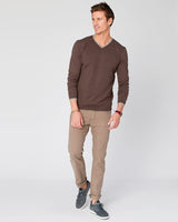 Fin Supima Long Sleeve Vee