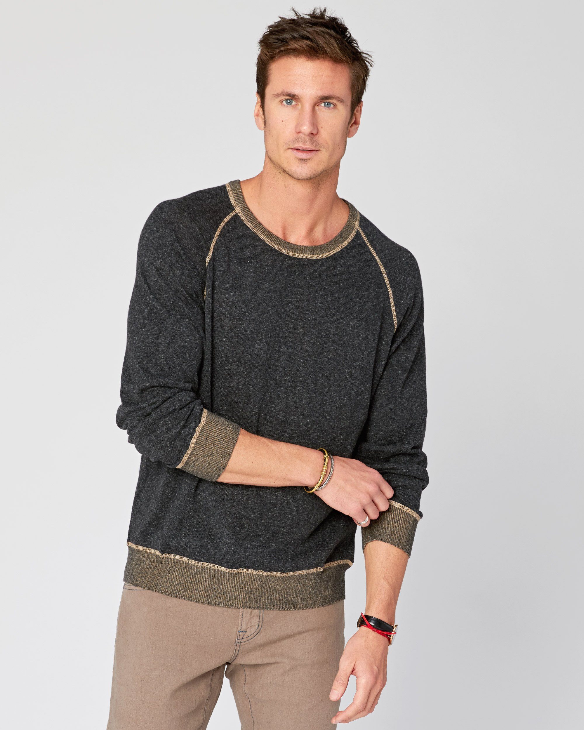 Agave Denim Forerunner Supima Crew in Black