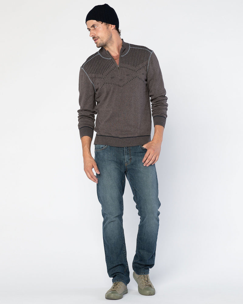 Statton Double-Knit Zip Mock