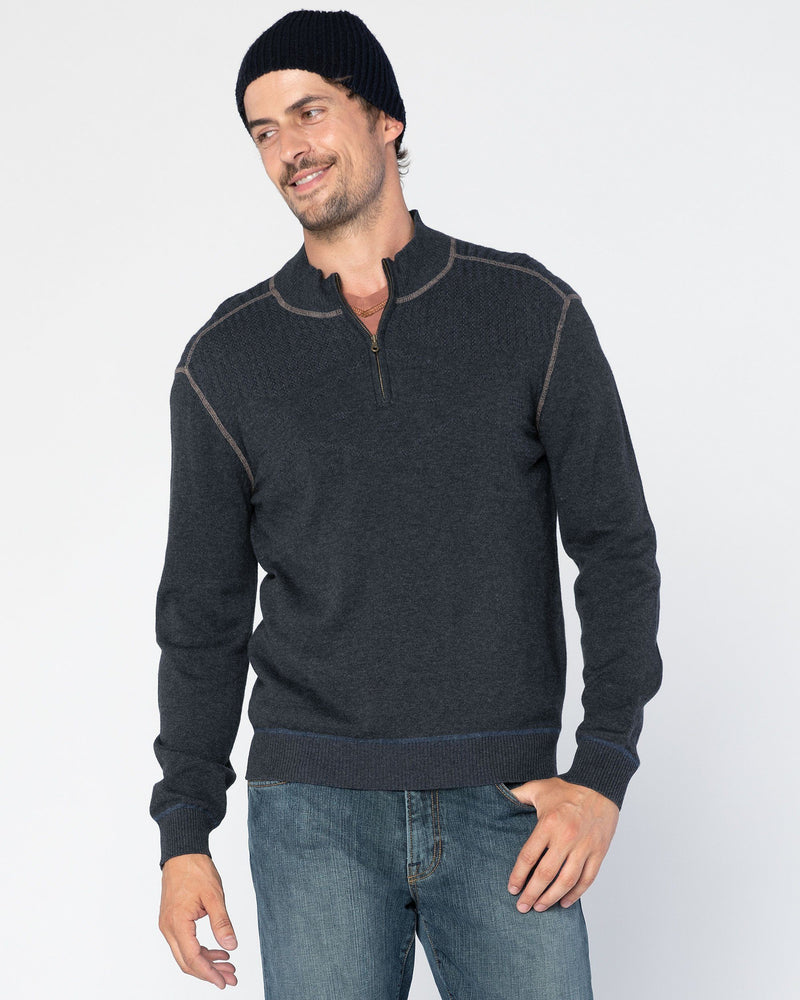 Statton Double-Knit Zip Mock