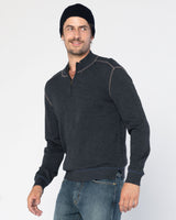 Statton Double-Knit Zip Mock