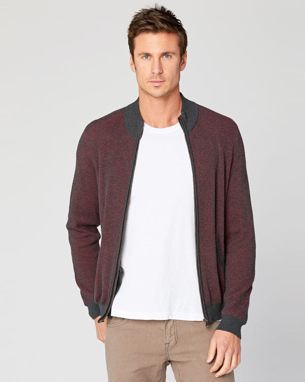 Beacon Full-Zip Mock Sweater