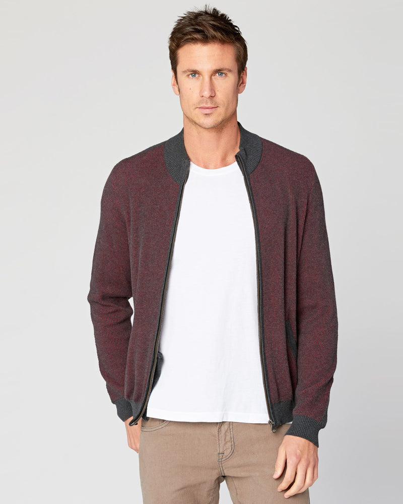 Beacon Full-Zip Mock Sweater