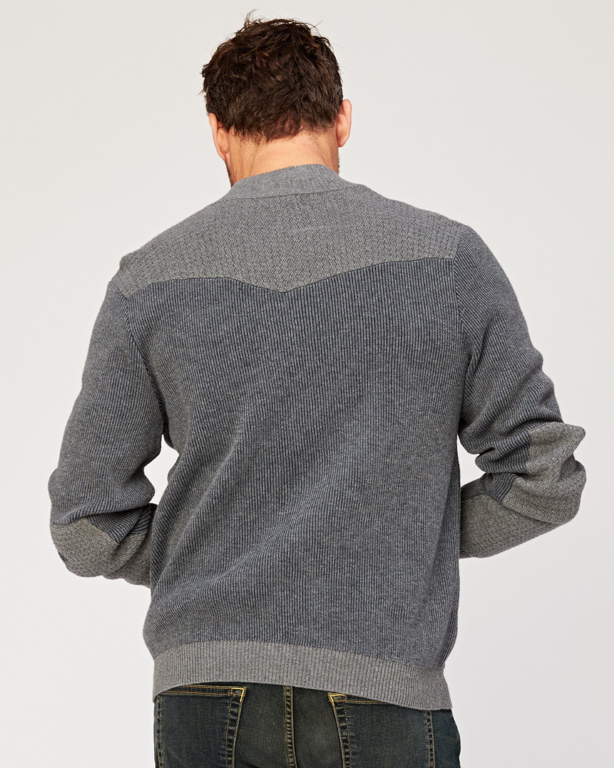 Beacon Full-Zip Mock Sweater – Agave Denim