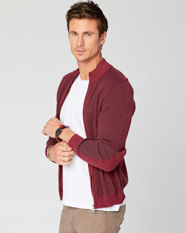 Beacon Full-Zip Mock Sweater