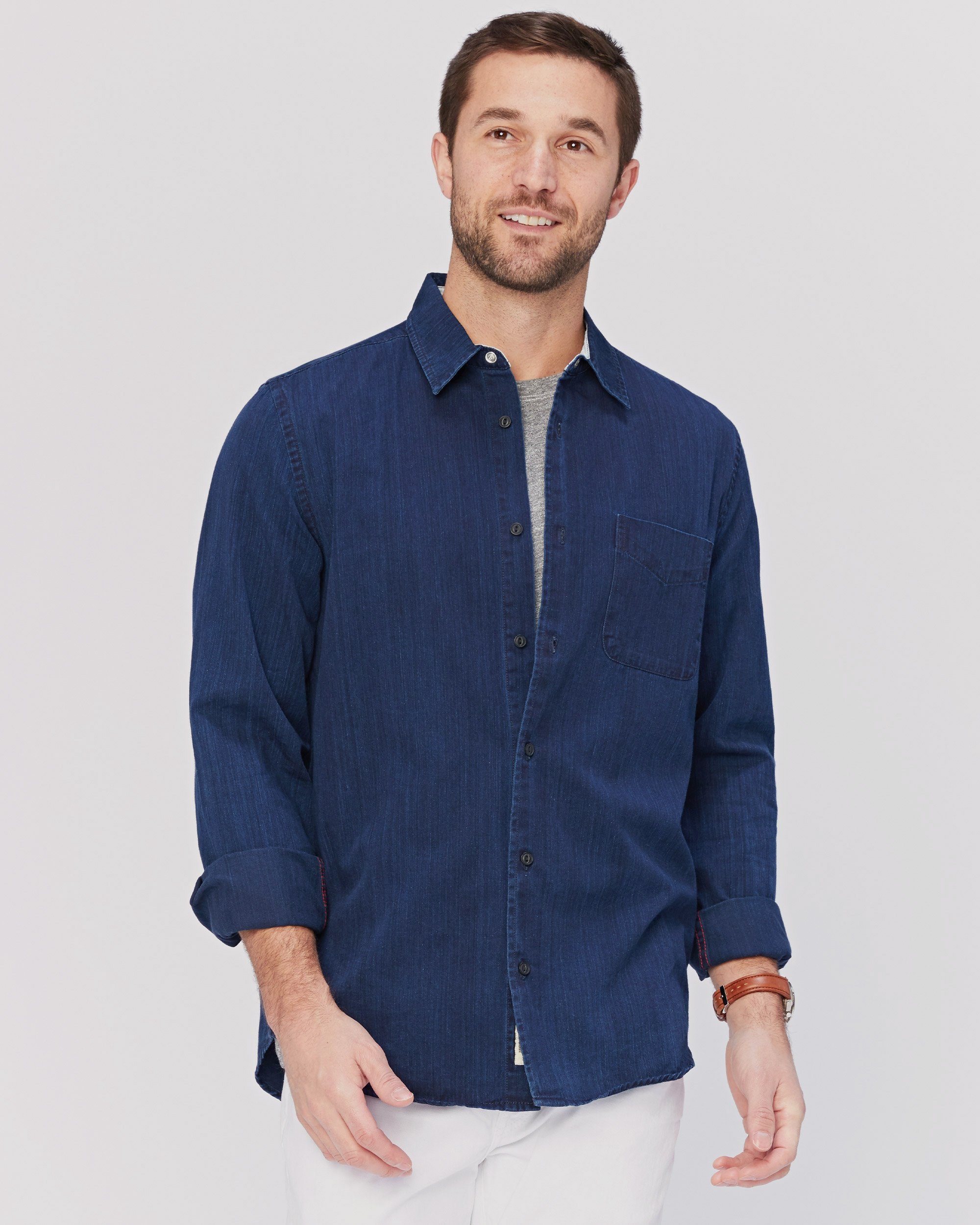 Agave Denim Sendai Long Sleeve Button Up in