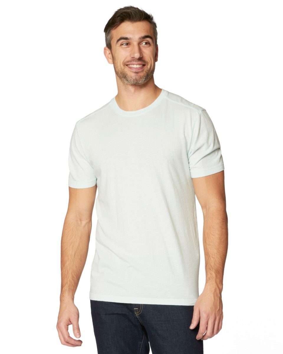Agave Denim Swarts Short Sleeve Crew in Blue